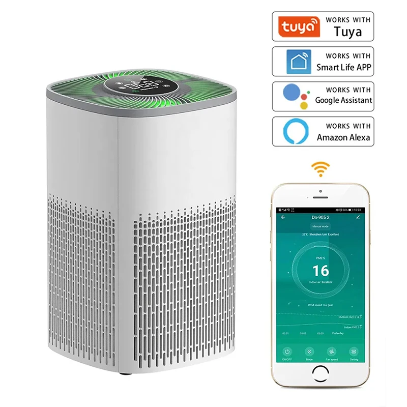 Xiaomi Air Purifiers for Home Bedroom, Allergen Removal, Smart WiFi Alexa,  Large Room Air Purifier Ultra Quiet Auto, PM2.5 Air Quality, HEPA Filter