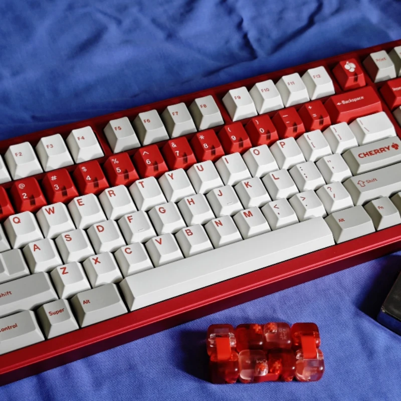 GMK red alert 自作キーボード　キーキャップ 173Keys GMK Red Alert Keycaps Cherry Profile PBT Dye