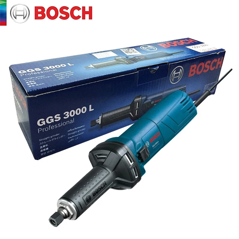 Bosch GGS 3000L Electric Grinder 850W 28000R/min Engraving Pen Straight Grinding Machine for Metal Wood Grinding Polishing Tool 6pcs titanium plating drill bit set straight groove step drill bit set titanium coated wood metal hole cutter core drill bit set