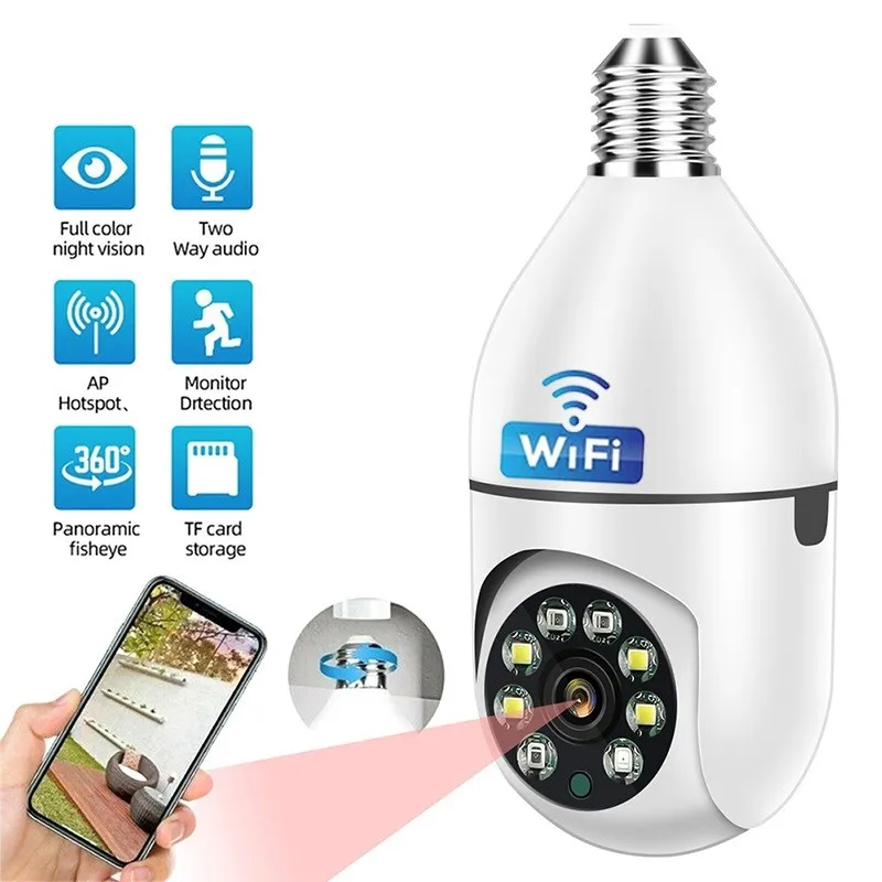 IPCamera24GE27BulbFullColorWifiIndoorMiniSmartHome