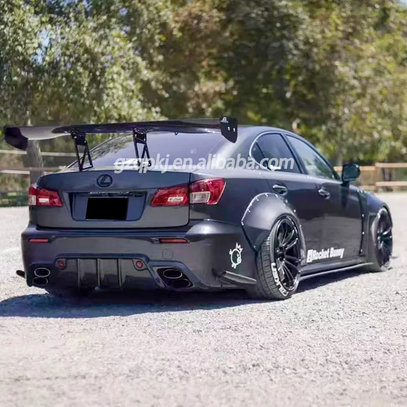 for 2006-2012 Lexus is250 is300 Rocket bunny wide fender body wheel eyebrow kit spoiler