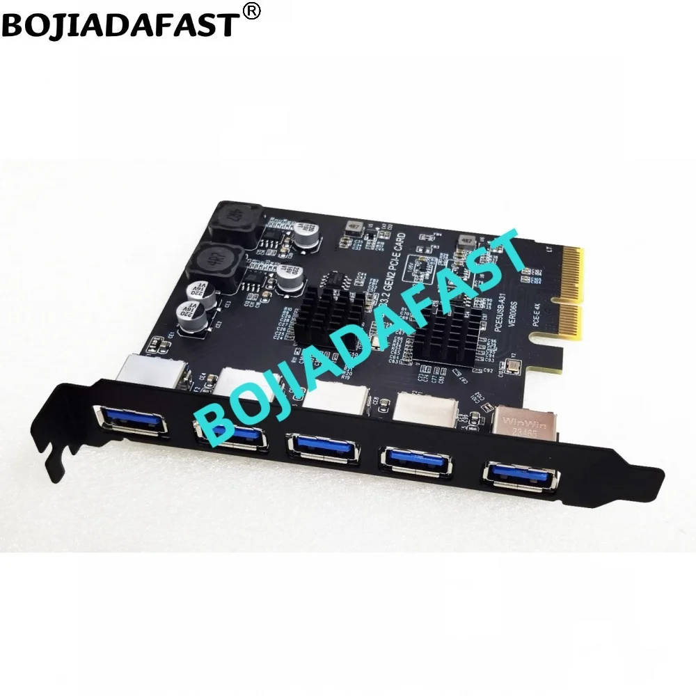 Cartão Riser de Expansão Conector tipo a Gen2 para Pci Express x4 10gbps Usb 3.2 Nova Chegada 2024 - Imagem 5