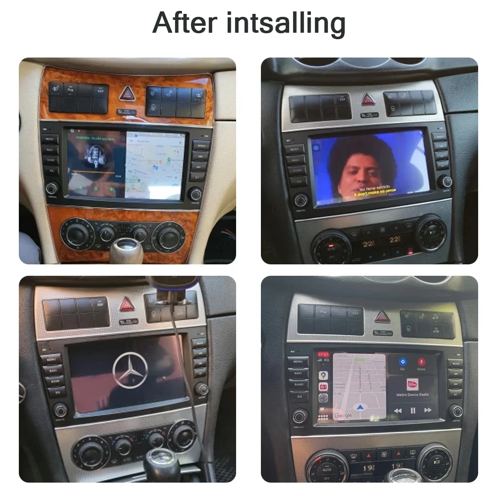720P Carplay Android 13 Car DVD Player Navigation Stereo Autoradio GPS Radio For Mercedes Benz CLK 200K 280 350 W209 2005-2012
