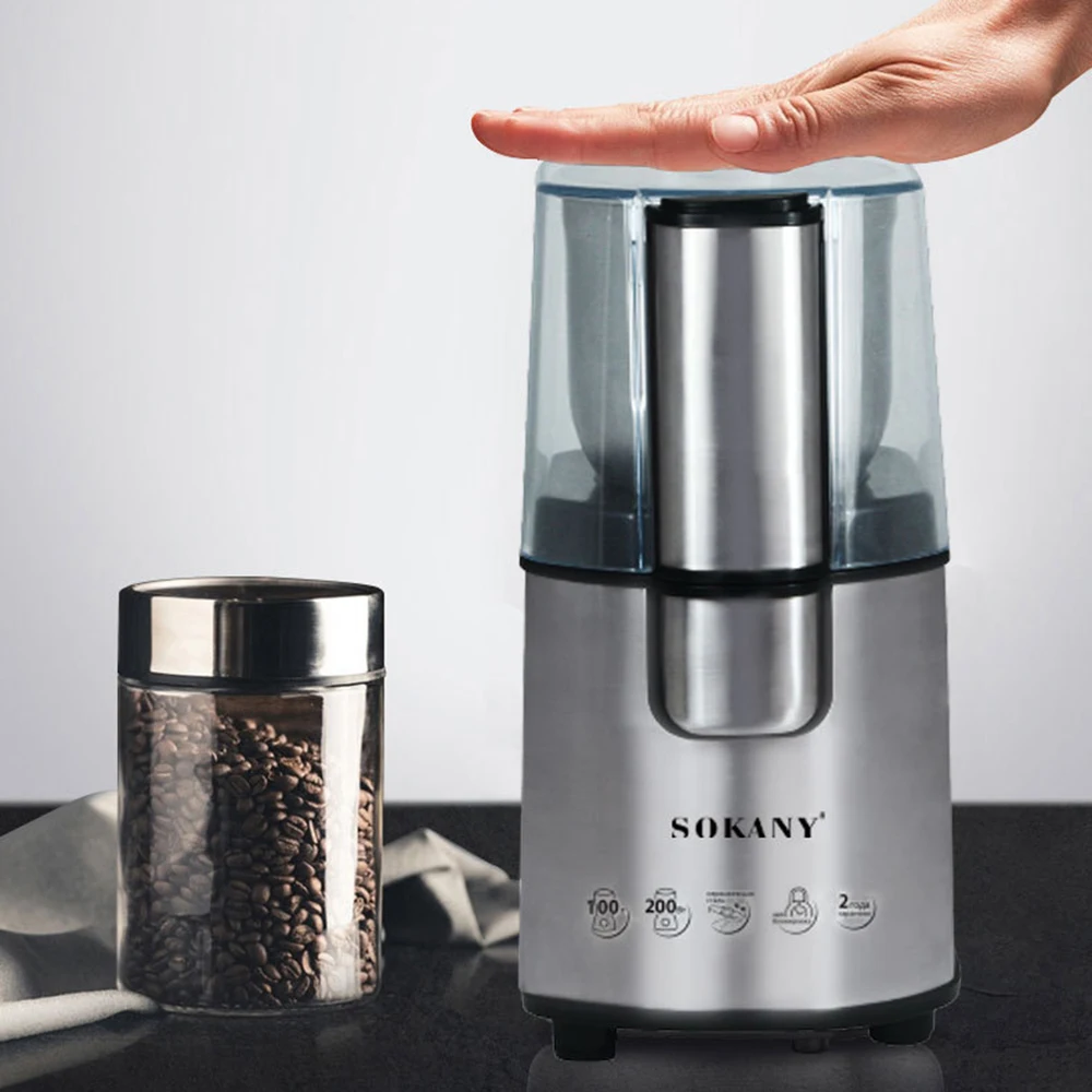 Electric Coffee Grinder Portable Nuts Grains Pepper Cofee Bean Spice