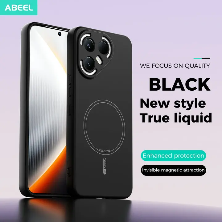 Magnetic Back Case with Camera Protector and Curve Design
