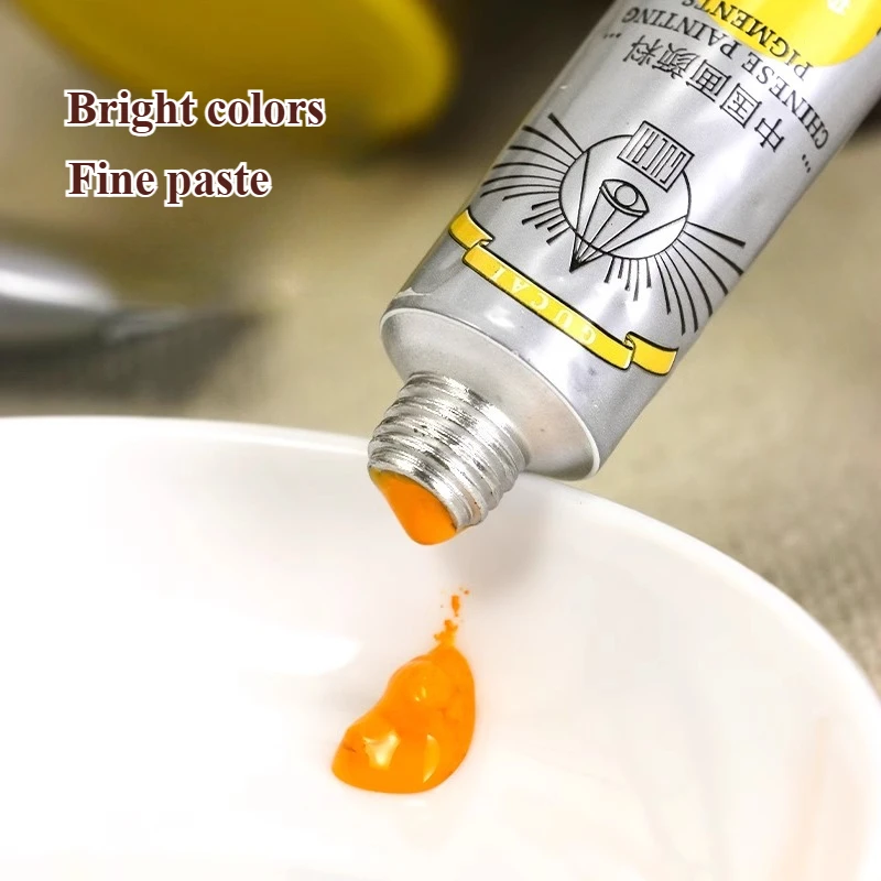 12ml/30ml 중국어 회화 안료 한 시리즈 잉크 그림을위한 섬세한 붙여 넣기 세심한 그림 무거운 색 안료
