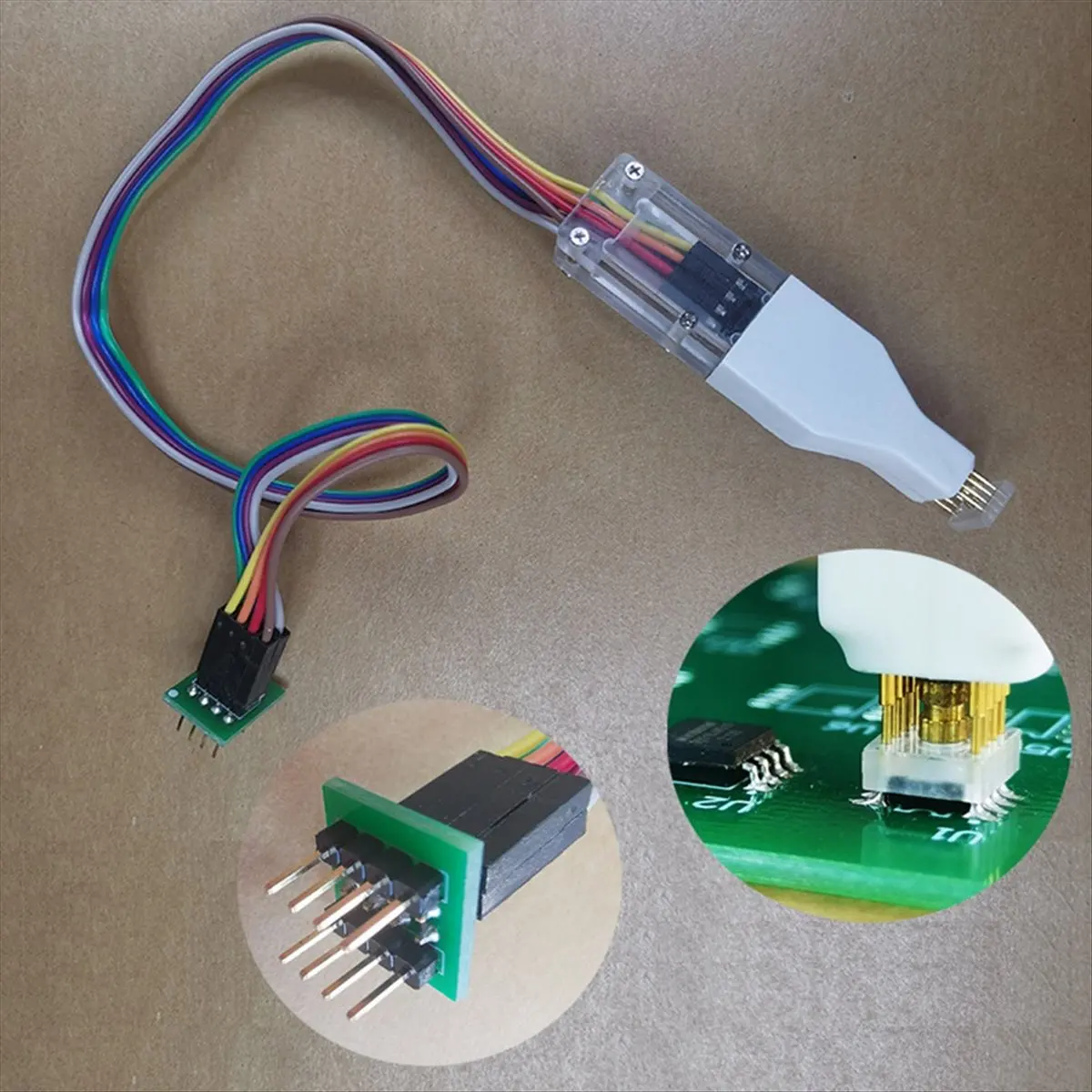A10I 1개 SOP8 칩 다운로드 버닝 프로브 스프링 니들 플래시 EEPROM 칩 버너 케이블 SOP8 150밀 4.4mm