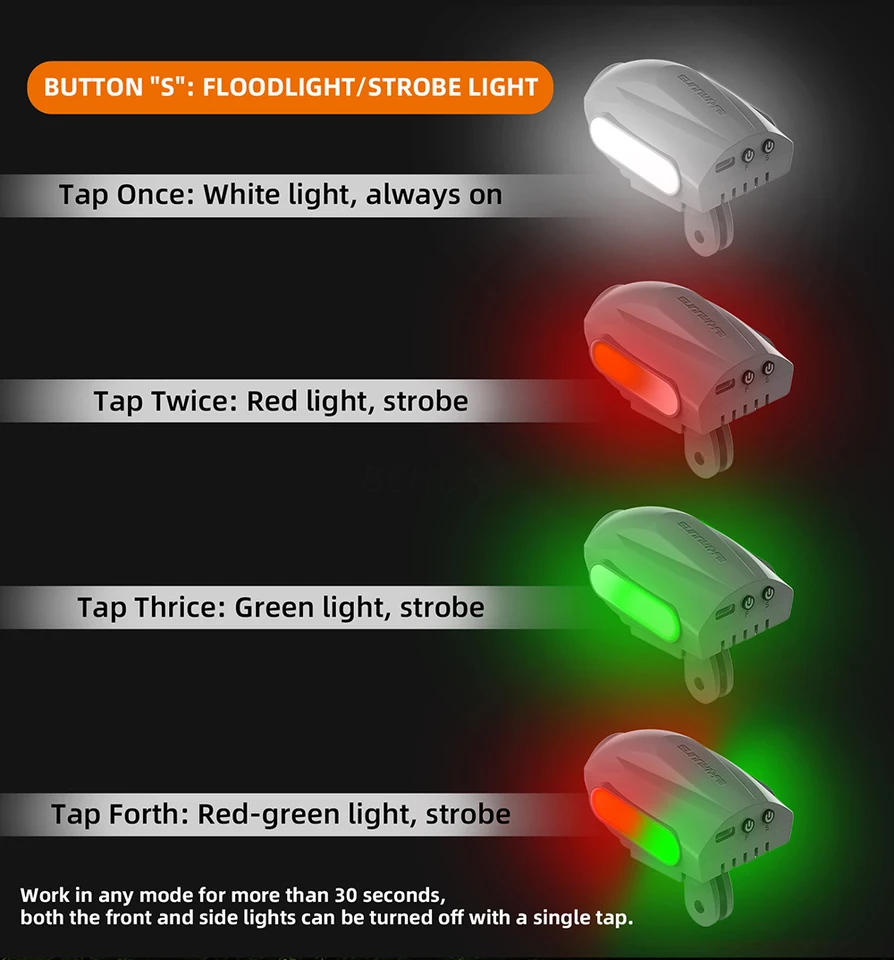 Lumière stroboscopique LED pour drone,lumières vol drone 7 couleurs
