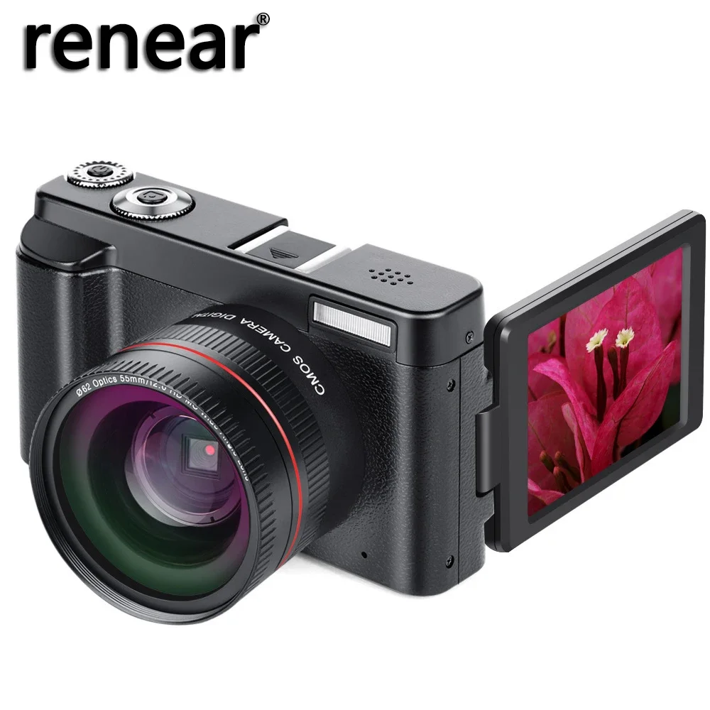 

NEW High-Definition Digital Camera 24MP Camera 16X Digital Zoom Rotatable Screen Full 1080P SLR Camera Travel Selfie Video 2023