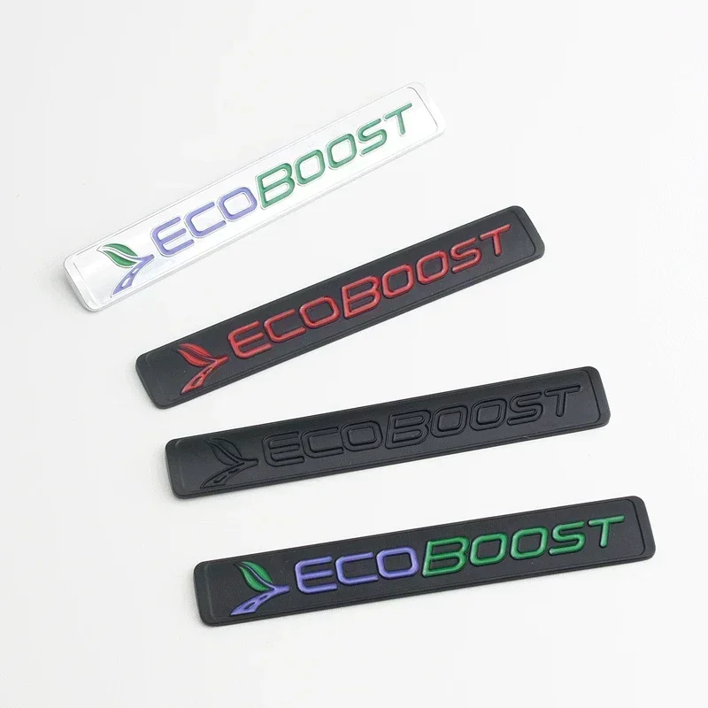 포드 포커스 Fiesta Kuga Escape Mondeo Edge Ecosport 용 3D 금속 Ecoboost 로고 뒷 트렁크 엠블럼 배지 데칼