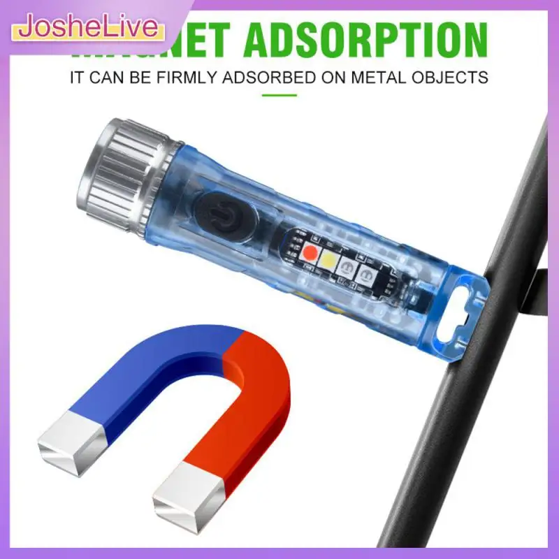 

Водонепроницаемый портативный фонарик, длительное нажатие переключателя для включения суперъяркого режима, брелок, мини-предупредительный