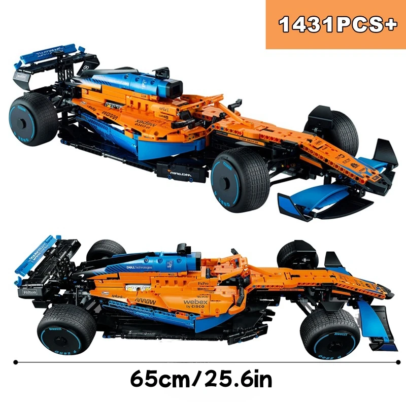 thumbnail image 1 of Bloques de construcción de coches de carreras de Fórmula 1 yangshaomei 1431 piezas, 1 of 5