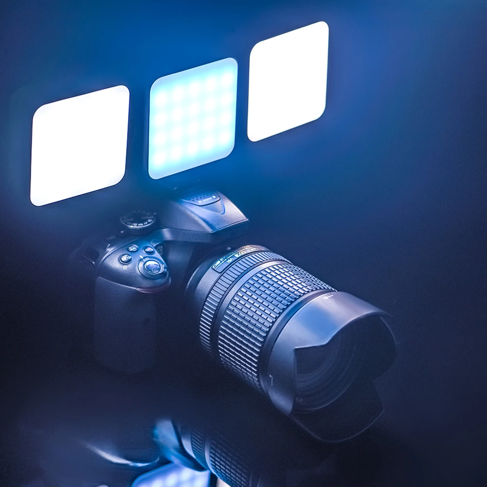 풀 컬러 RGB LED 비디오 라이트, 카메라 비디오 녹화 패널 램프, 2500-9000K 포켓 카메라 라이트, Insta360 X4 POCKET 3/ACE PRO