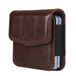 Versatile Elastic Waist Pouch with Card Slot (Dark Brown)