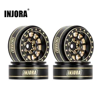 INJORA 1.0 Plus Brass Beadlock Wheel Rims for 1/24 1/18 RC Crawler SCX24 TRX4M FCX24 (W1101 W1102 W1103 W1107) 1
