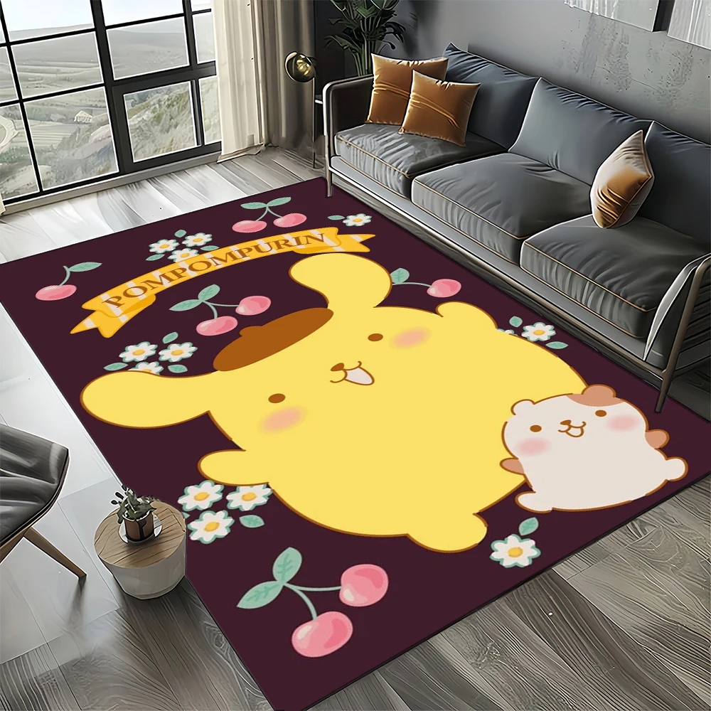 

27 Style Pochacco Cartoon Pom Pom Purin Sanrio Little Twin Stars Carpet Rug for Bedroom Living Room Home Sofa Decoration,kids HD