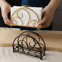 Napkin Holder For Table Modern Metal Black Napkin Holders For Kitchen Dining Tables Countertops Paper Cocktail Napkins Holder 1