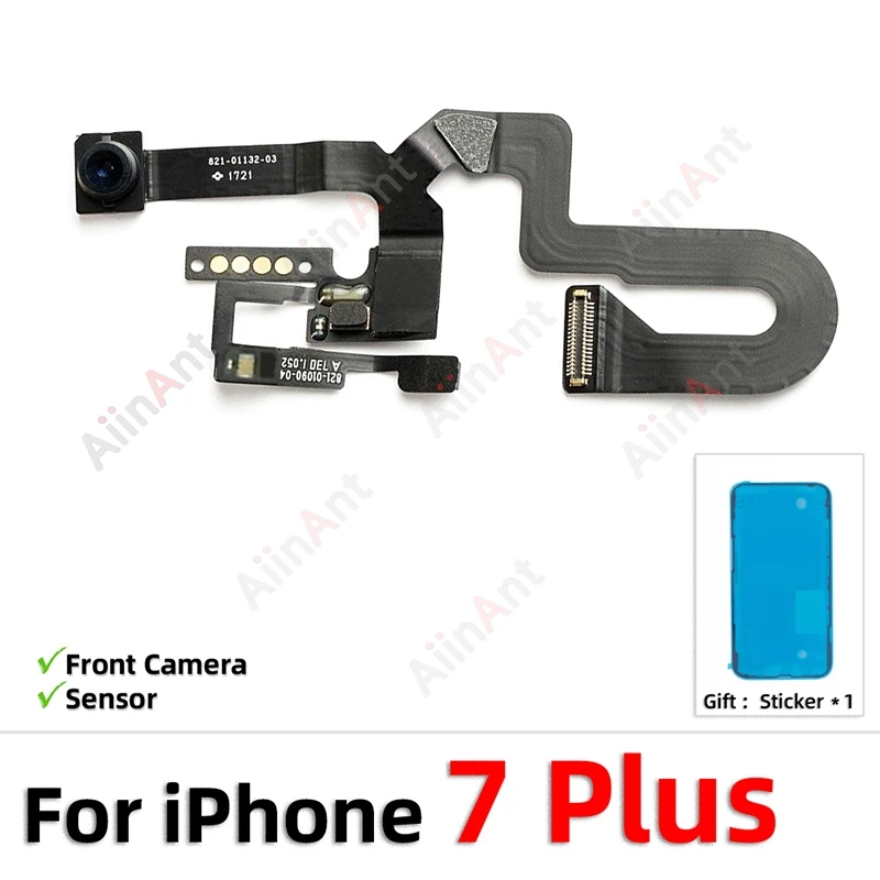 Proximity Light Sensor with Front Camera Flex Cable + Sticker