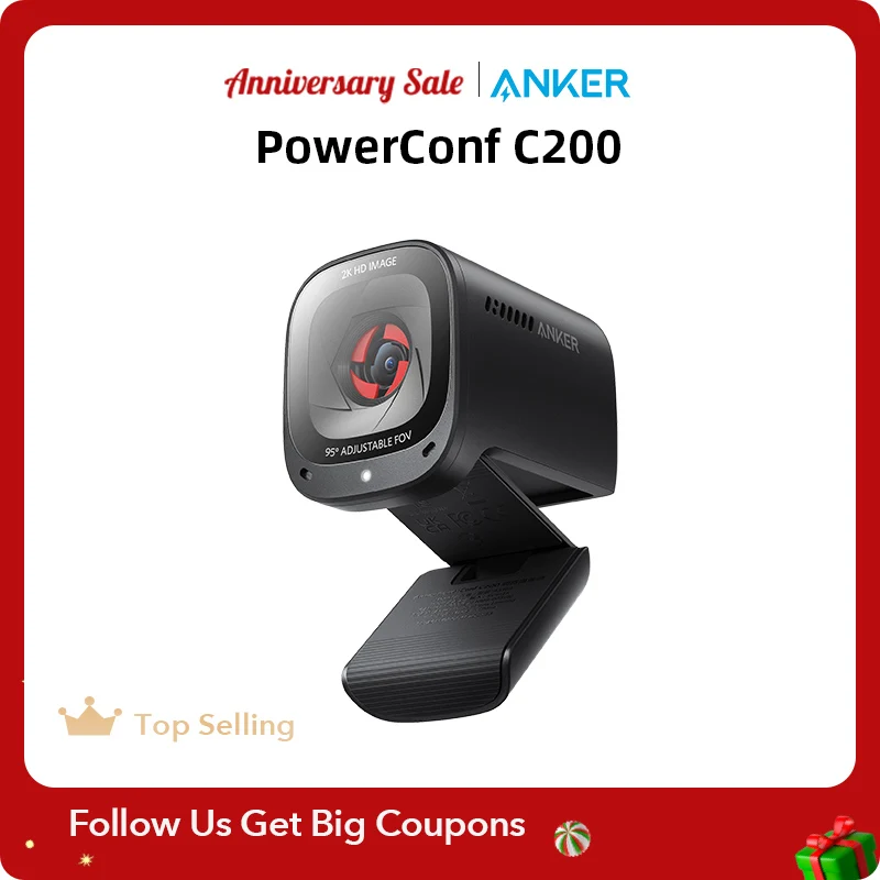 Kamera internetowa Anker PowerConf C200 2K za $38.12 / ~150zł