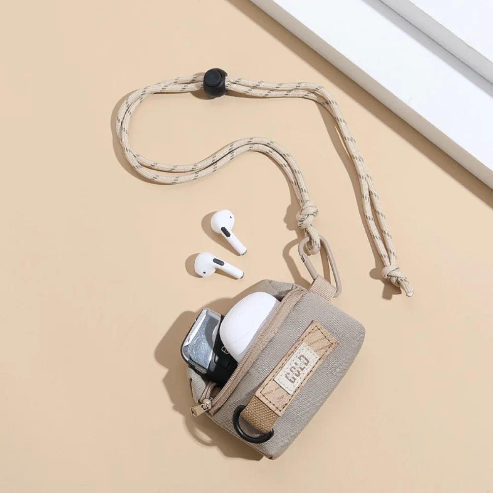 Mini Coin Purses Men Women Couples Crossbody Bag Portable Wallets Earphone Key Storage Bag Shoulder Bags Casual Purses
