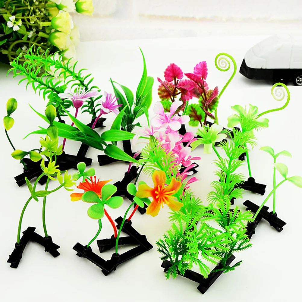 

30 Pcs Hair Barrettes Simulated Grass and Flower Hairpins for Girls Clips Unique Cute Accessories Kids Ages 8-10 Child