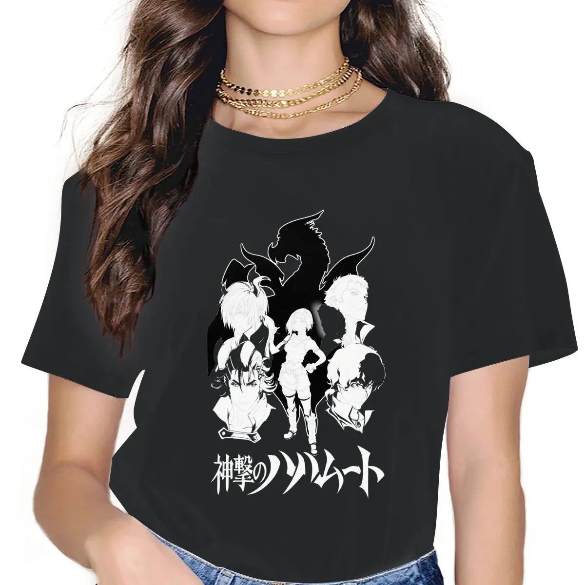

Классические женские рубашки Rage of Bahamut, футболка оверсайз, кавайная винтажная женская одежда