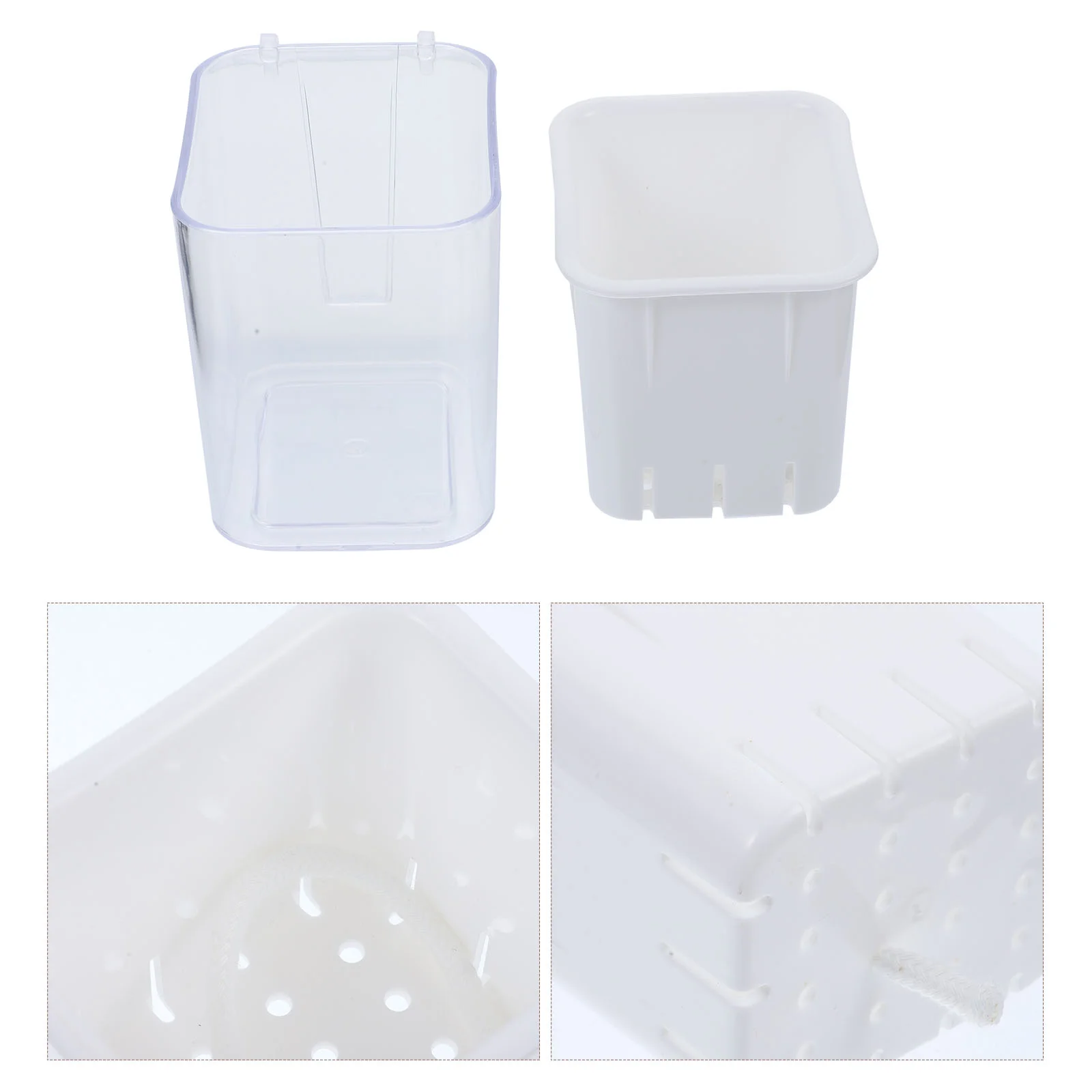 

Pegboard Paper Towel Holder Planters Pots for Plants Container Accessories Abs and PC Hanging Flower Supplies Organizer