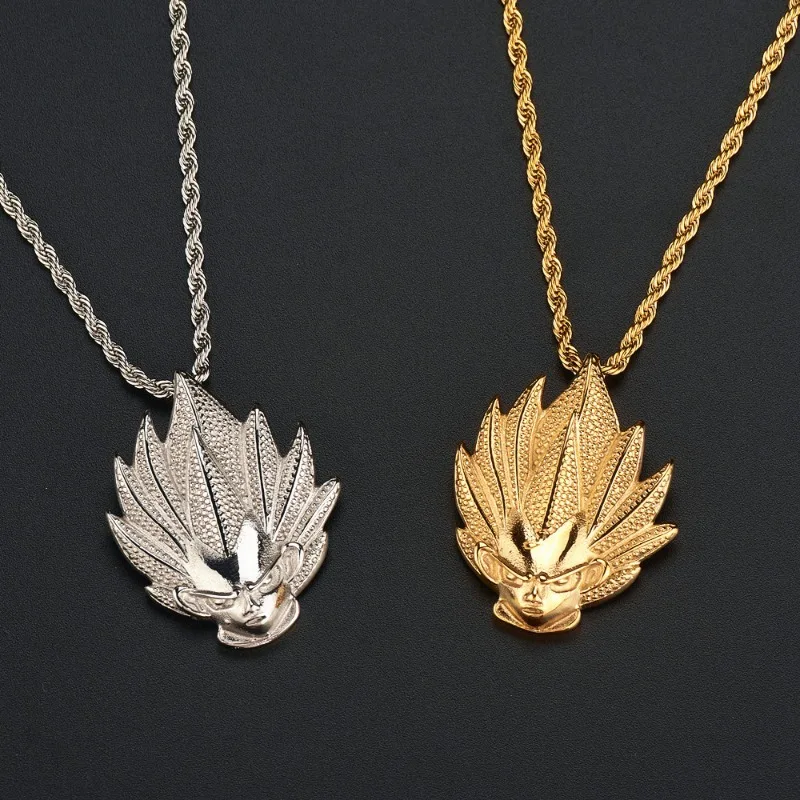 Jewelry Vegeta Gold Chain Dragon Ball Necklace Anime Surrounding