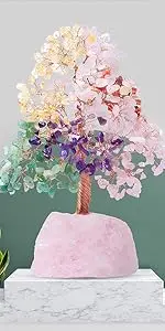 chakra tree sevne chakra tree on rose quartz 