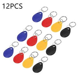 12 - Piece Multi - Color RFID Keyfob Set with Rewritable Functionality (Mixed color)