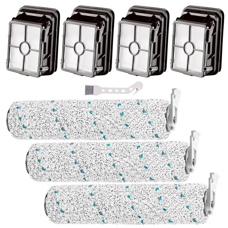 

Replacement Kit For Bissell Crosswave Cordless Max Series 2787 2554A, 25542, 25548, Multi-Surface Brush Rolls HEPA Filters