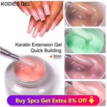 KODIES GEL Builder Gel per unghie per estensione 30ML Semi permanente UV/LED Poly Gel duro Cheratina Protein Vernice per Nail Art Manicure 1