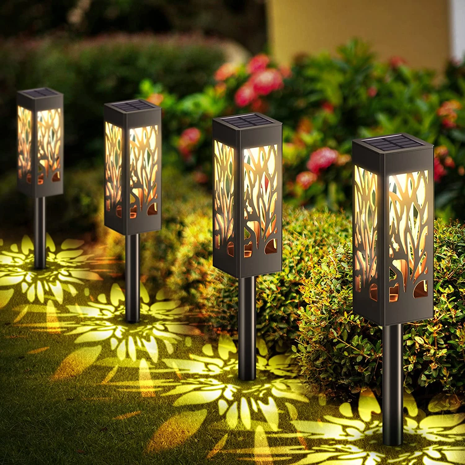 Scherm Komkommer Onmiddellijk Solar Verlichting Outdoor Verbeterde Heldere Solar Pathway Lights Grotere  Maat Decoratieve Solar Tuinverlichting Waterdichte Zonne energie  Le|Zonnenlamp| - AliExpress