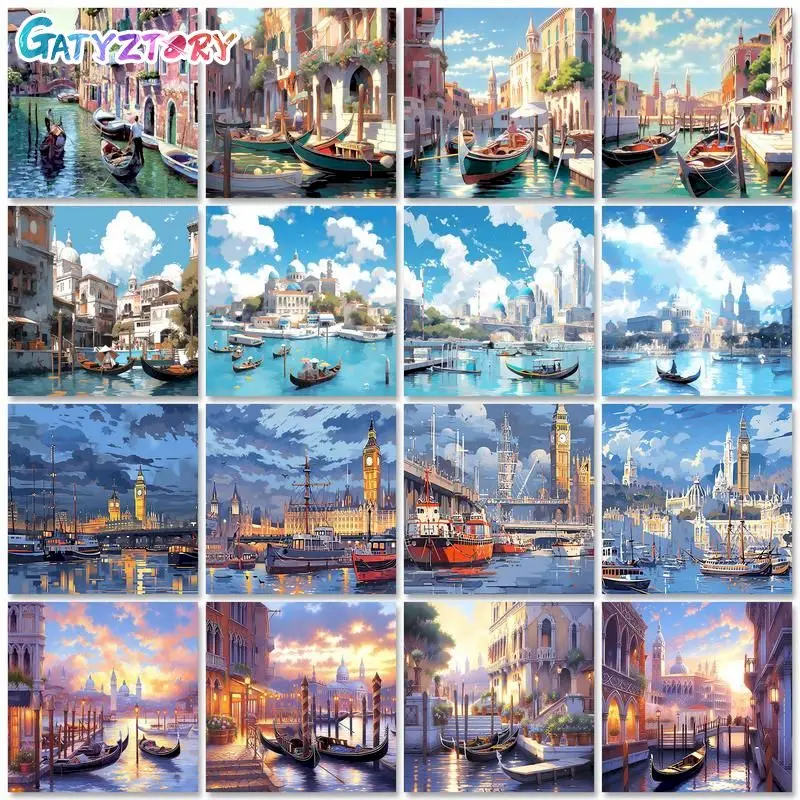 

Набор для рисования по номерам на холсте Венеция, 40 х0 см