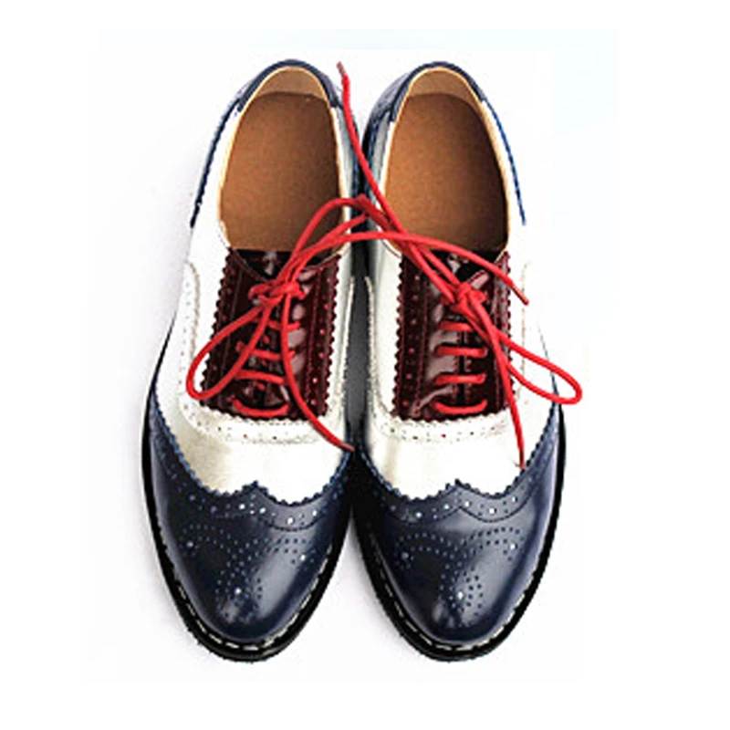 Women's Leather Summer Platform Sneakers Flat Casual Oxford Shoes Loafers Moccasins Spring Vintage for Woman Trend New