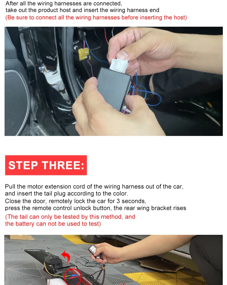 Rear Trunk Spoiler Wing Carbon Fiber Style Automatic Lifting Tail Decoration Universal For Sedan Car Modification Electric