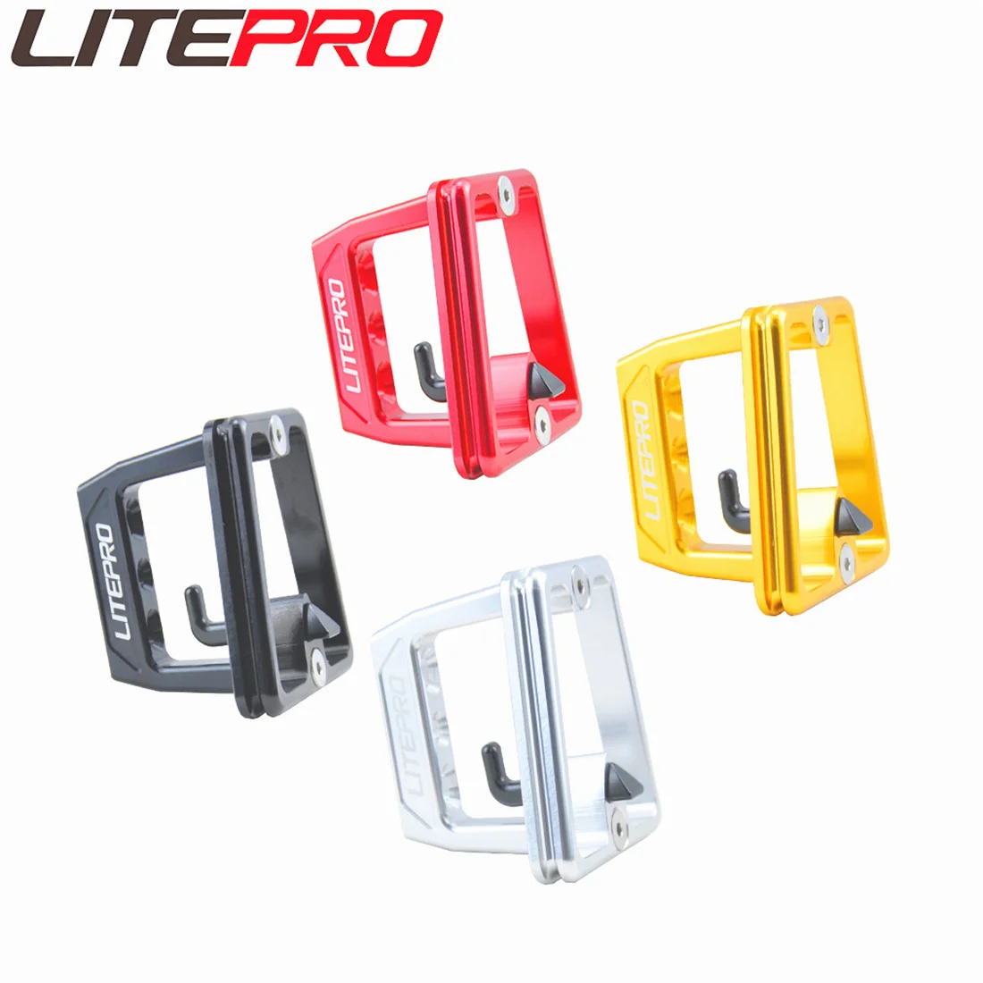 

JKLapin Litepro Bicycle Front Shelf Bag Adapter For Brompton Bag Carrier 3 Hole Front Block For Dahon