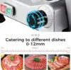 Commercial Meat Slicer - 240W Frozen Meat Cheese Deli Slicer with 10" Stainless Steel Removable Blade, Semi-Auto Meat Slicer 5
