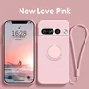 For google pixel 6a 6 pro 6 case magnetic ring holder liquid silicone funda For googe pixel7 pixel 6 a pro coque protector cove 4