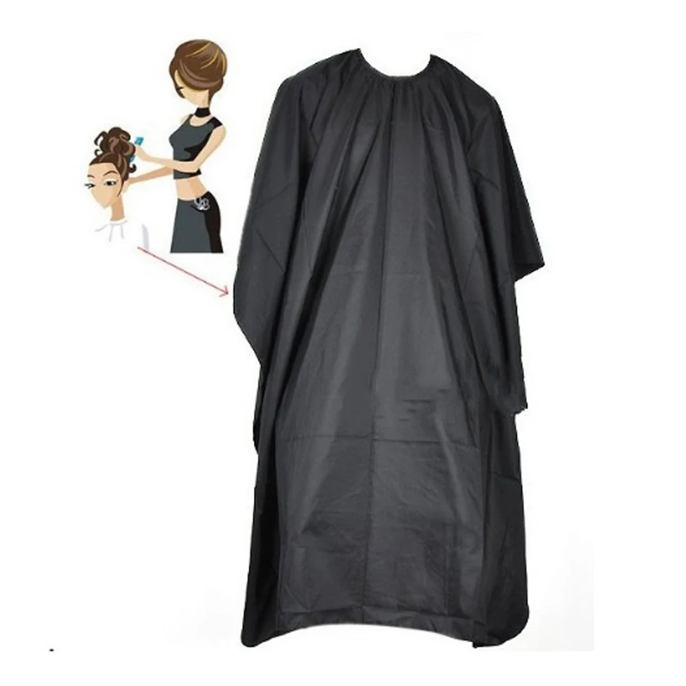 Hairdressing Cape 1Pcs Black Hairdressing Cape Professional Hair-Cut Salon Barber Cloth Wrap Protect Gown Apron Waterproof Cutting Gown Hair Cloth