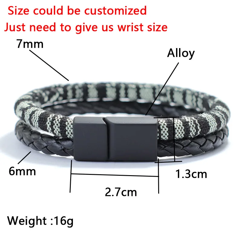 Bohemian Leather Cord Bracelet for Men