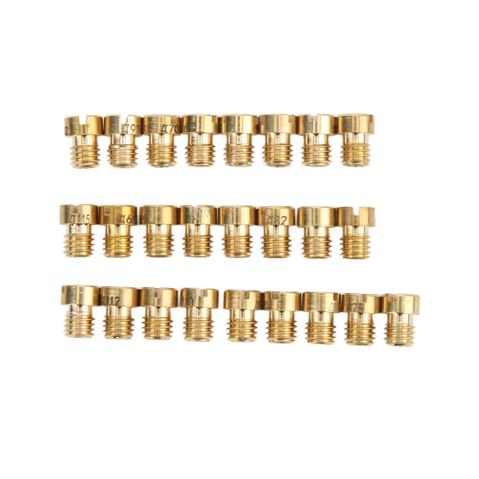 Carburetor Main Jet Set 55-115 M5 Replacement Thread 25pcs For Dellorto Carburetor PHBG Nozzle motorcycle carburetor,brush cutter carburetor,carburetor repair tool kit,carburetor repair tool,carburetor cleaner kit,carburetor cleaner