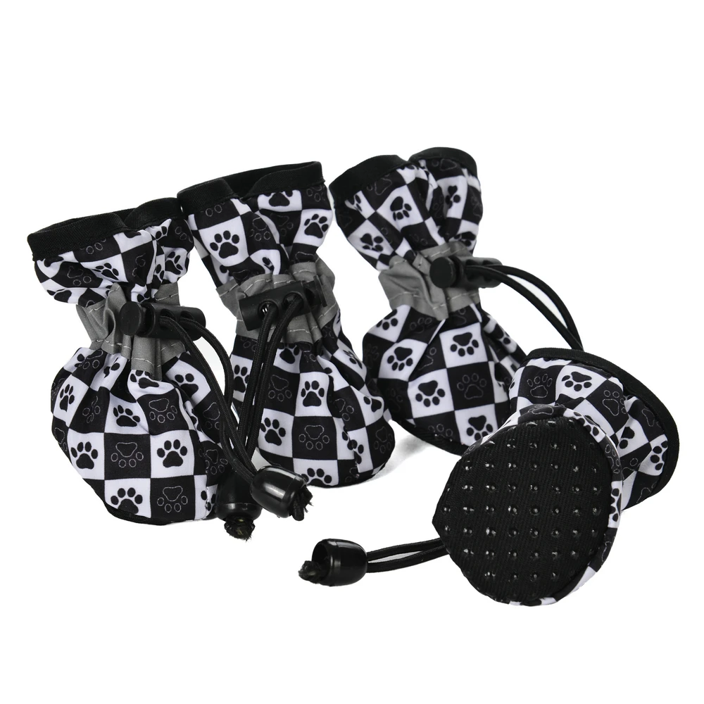 Title 7, 4pcs Waterproof Dog Shoes Pet Anti-slip Reflect...