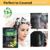 Herbal Natural Plant Hair Dye Shampoo Fast Grey Hair Dyed Black  6 Color Coffee Red Purple Salon & Home Hair Color 30/500ml 3
