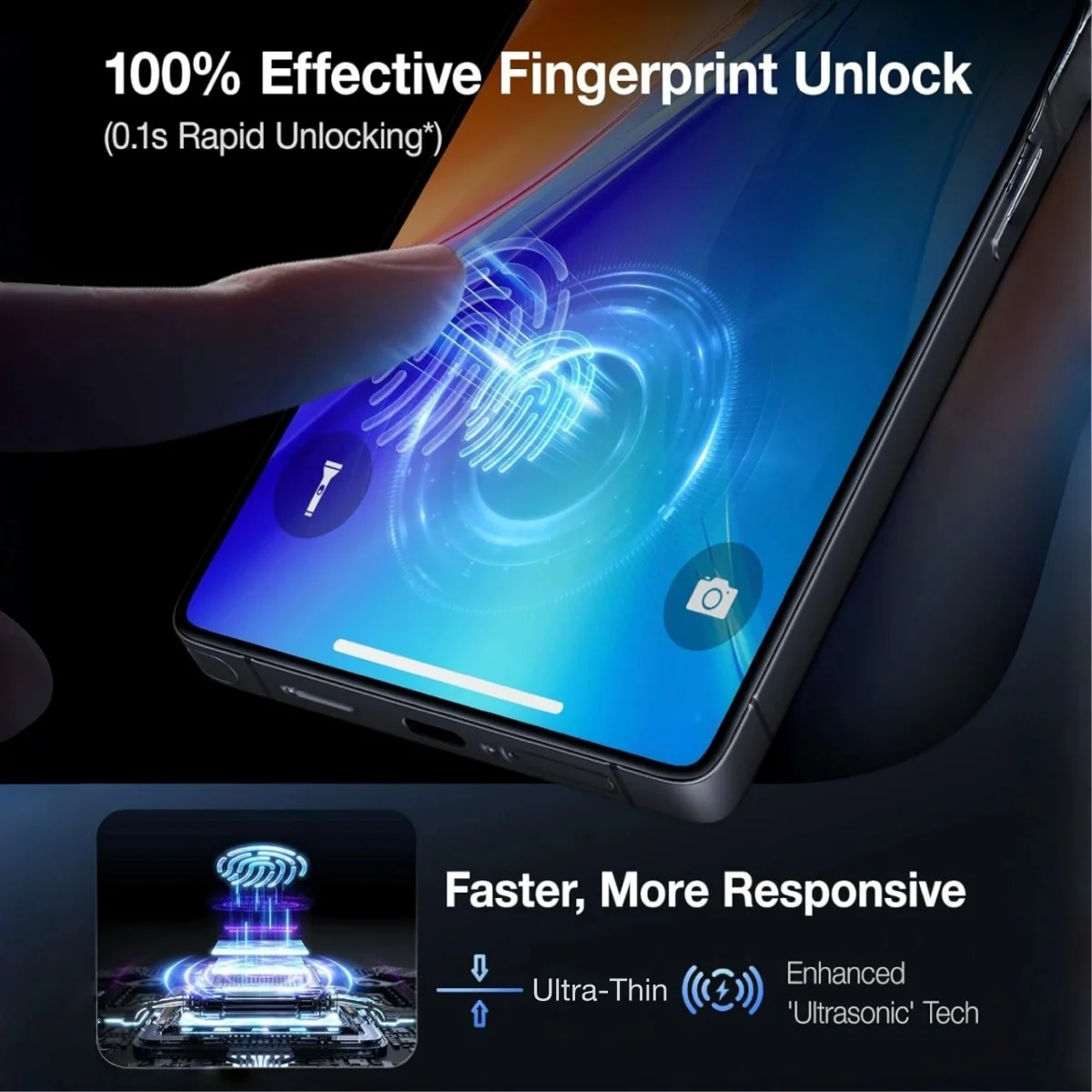 Premium Tempered Glass Screen Protector - 3 Pack, 9H Hardness, with Fingerprint Resistance