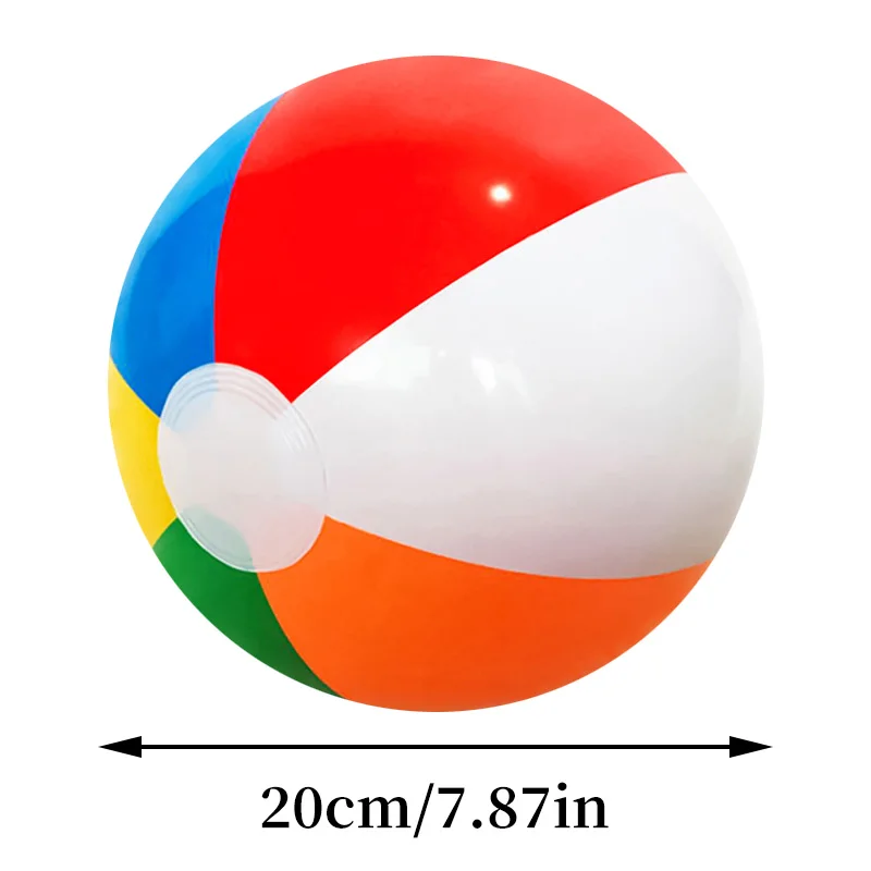 Inflatable beach ball 6 Pcs Colorful for Holiday Swimming Pool Outdoor Party Game Kids Adults
