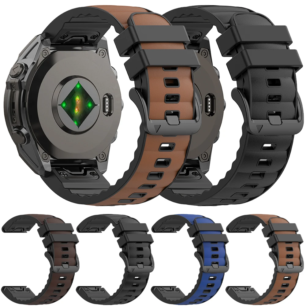 Premium Silicone Leather Quickfit Strap Bracelet