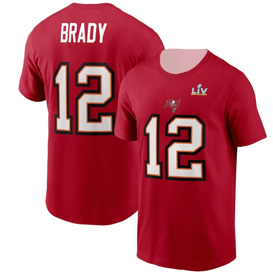 thumbnail image 1 of Camisetas de entrenamiento de rugby de moda para hombres y mujeres, camisetas de la serie de números, camisetas deportivas, cuello redondo, manga corta, transpirables, de secado rápido, 1 of 5