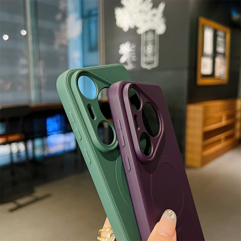 Enhanced Liquid Silicone Magnetic Wireless Charging Case - Premium Protective Cover