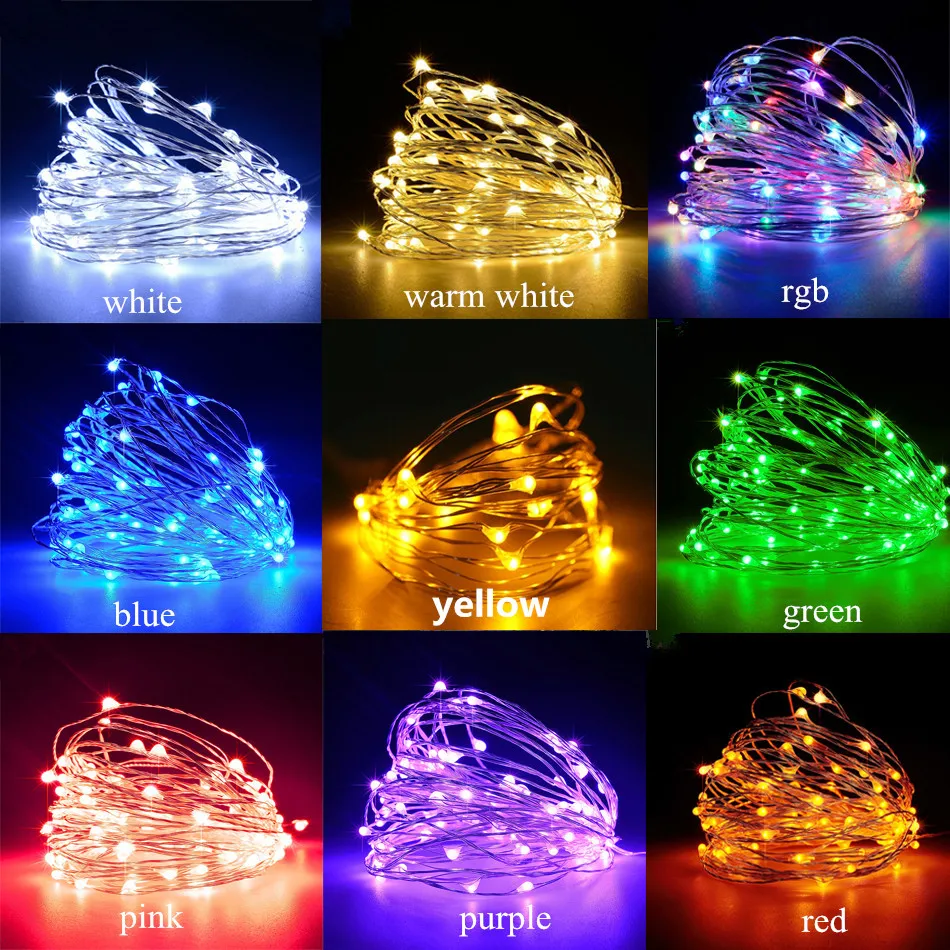Led String Lights Decorative Lights String Lights Led Fairy Lights Led Fairy Lights Copper Wire String 1/2M